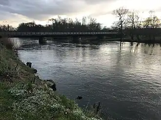 The Yonne river in Vincelottes