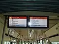 LCD screens detailing journey information in GT8Z 243