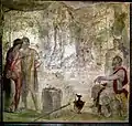 Pompeian fresco believed to be a loose copy of Timomachus' Iphigenia in Tauris