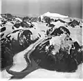 Mount Klooch to left, Mount Crillon on skyline