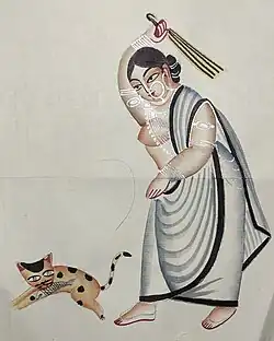 Lady and the cat