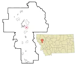 Location of Turtle Lake, Montana