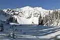 Labyrinth Mountain's south aspect in winter