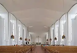 Nave, facing altar