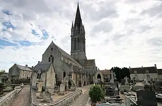 The church in Langrune-sur-Mer