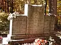Mass murderer Charlie Lawson shares the same headstone as his seven family victims. Also on the headstone is a young son, William, who died of an illness years before the murders.