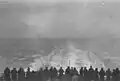 Photograph taken by Private Floyd Watkins, Canadian Scottish Regiment; leaving Europe c. 1945 on board RMS Queen Elizabeth