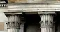 19th-century porch of the Royal College of Physicians of Edinburgh, Queen Street, Edinburgh, Scotland