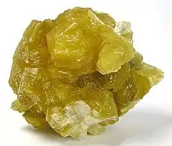 Yellow lepidolite from Itinga, Minas Gerais, Brazil. Size: 6.1 x 4.9 x 3.1&nbsp;cm