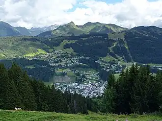 Les Gets seen from Mont Chéry