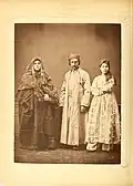 1. Christian artisan from Belka 2. Artisan woman from Belka 3. Peasant Muslim woman from around Belka