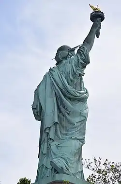 Statue of Liberty from the back