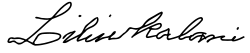 Queen Liliʻuokalani's signature