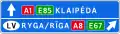 Advance direction indicator