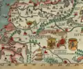 Portion of the Carta Marina depicting vytinė ships&nbsp;– naves frumentarie, crop (trading) vessels
