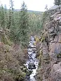 View of a gorge in the refuge