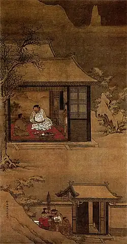 Liu Jun, Visiting Pu on a Snowy Night, 15th century (China, Early Ming dynasty), Palace Museum.