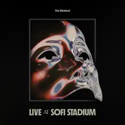 The cover depicts an iridescent mask facing the upper right side, inside a rectangle. The background is a grainy black, with the artist's name on top and the album title on the lower part.
