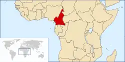 Location on the world map
