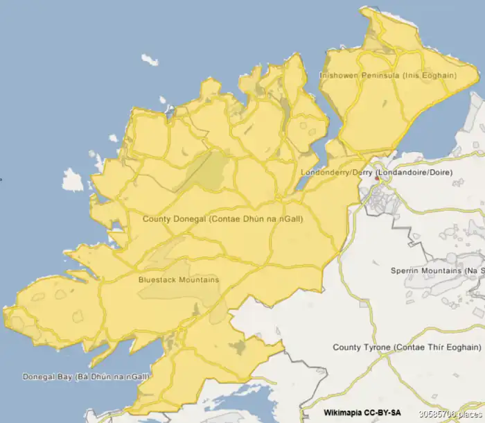 Gweedore is located in County Donegal