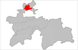 Ismoil location in Ghafurov District in Sughd Region