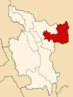 Location of San Martín in the San Martín Region