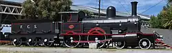 Ferrocarril del Sud 4-4-0 locomotive no. 46 of 1883 at Mar del Plata, Argentina in 2016
