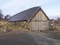 Reconstructed Viking boat house