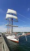 The Loth Lorien at the Binz pier, on Rügen, Germany