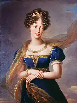Portrait of the Duchess of Berry, 1824, Private collection