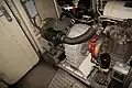 Air compressor inside the engine compartment