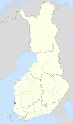 Location of Luvia in Finland
