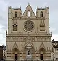 The front elevation of the cathedral