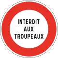 331 Other restrictions (example: closed to cattle)