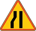 901.2 Road narrows on left
