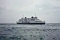 At sea