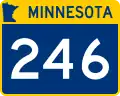 Trunk Highway 246 marker