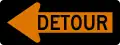 M4-10L Detour Left Arrow