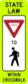 R1-6 In-street pedestrian crossing
