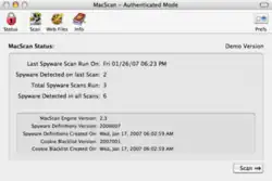 MacScan screenshot