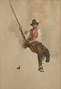 Watercolor by Cesare Maccari