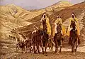 The Journey of the Magi by James Tissot, 1894. Like most of his Biblical illustrations, treated largely as Orientalism