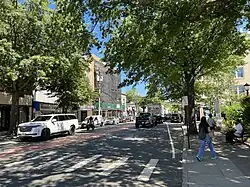 Main Street in Port Washington, looking east on September 1, 2022