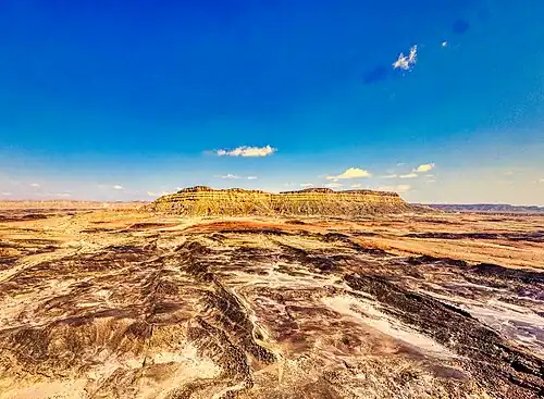 Mount Ardon in the middle of the Makhtesh Ramon, ideal training area for IAF jets and helicopters