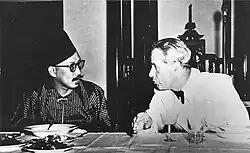Conversation between MacDonald and Sultan Omar Ali, 1955