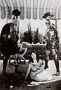 One of the historical segments involving a slave girl.
