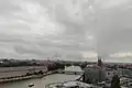 View of western Wrocław from the observation terrace of one of the high-rises