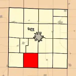 Location in McDonough County