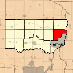 Location in Clinton County