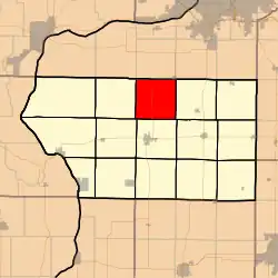 Location in Mercer County
